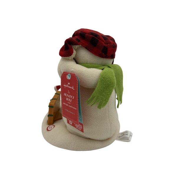 Hallmark Keepsake Snowman With Tree Plush Holiday Figurine The Perfect Tree - Picture 2 of 5